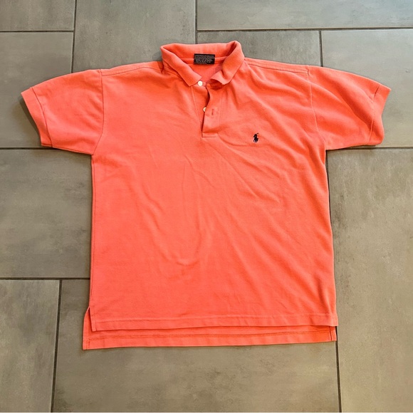 Ralph Lauren Soft Cotton Polo Shirt in Coral - Picture 2 of 5